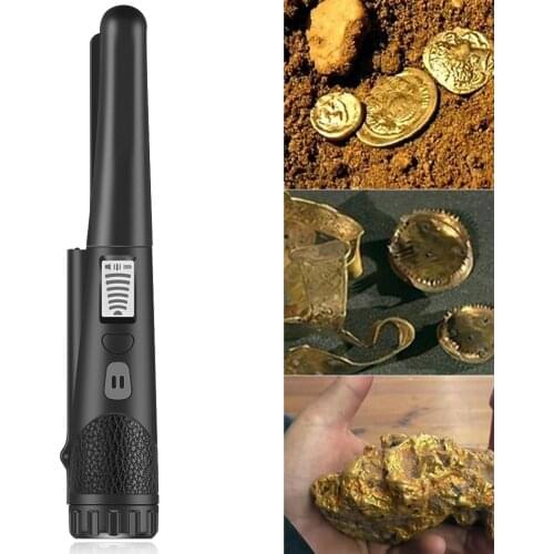 2021 Upgrade Handheld Pinpointer Metal Detector Pinpoint Metal Finder waterproof Hand Held Gold Detector Treasure Hunter Black