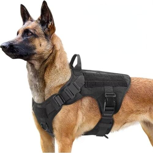 AmazingBuy Dog Harness And Leash Set Metal Buckle Big Dog Vest German Shepherd Durable Pet Harness For Small Large Dogs Training