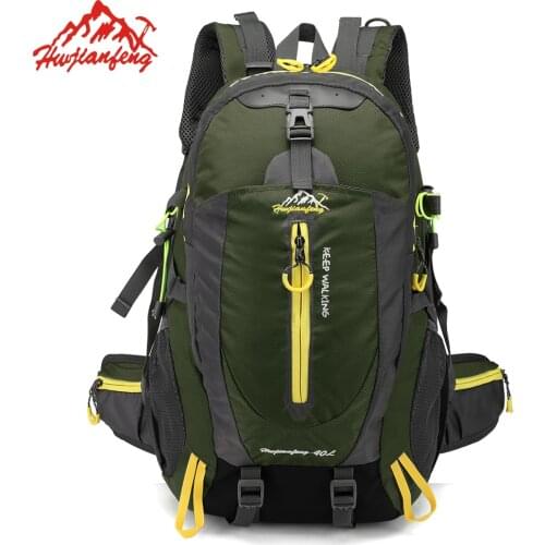 Waterproof Climbing Backpack Rucksack 40L Outdoor Sports Bag Travel Camping Hiking Backpack Daypack Trekking Bags For Men Women