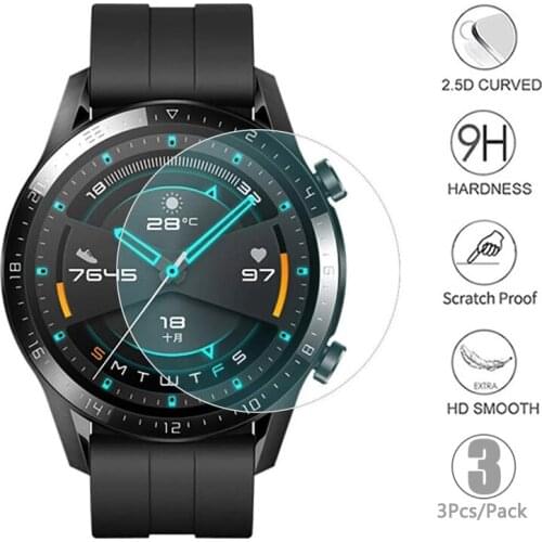 For Huawei Watch GT 2 GT 2E 42MM 46MM GT 2 Pro 9H Tempered Glass Screen Protector For Honor Watch Magic 2 Smart watch Protective