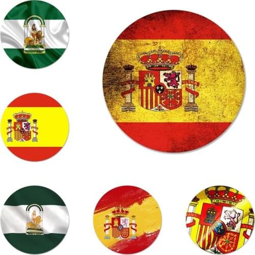 58mm Andalucia Flag Icons Pins Badge Decoration Brooches Metal Badges For Backpack Decoration