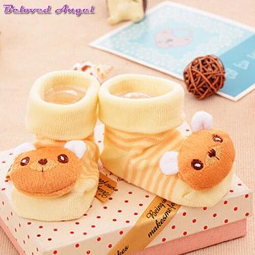 1 Pair Baby Socks Newborn Infant Kids Cotton Non Anti Slip Socks Boy Girl Cartoon Sock Calcetines Children Anti-skid Floor Wear