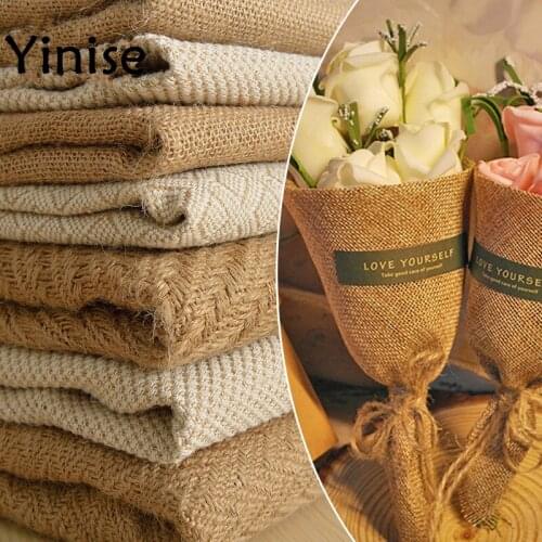 100x150cm Linen Cotton Fabric For Patchwork Quilting Thick Burlap Fabrics Cloth DIY Bags Sofa Curtain Canvas Tablecloth Material