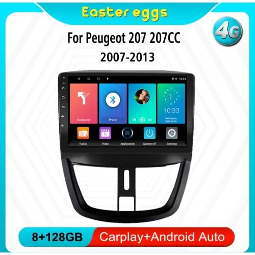 Eastereggs For Peugeot 207 207CC 2007-2013 android autoradio 2 din Car Stereo WIFI GPS Navigation Multimedia Player head unit