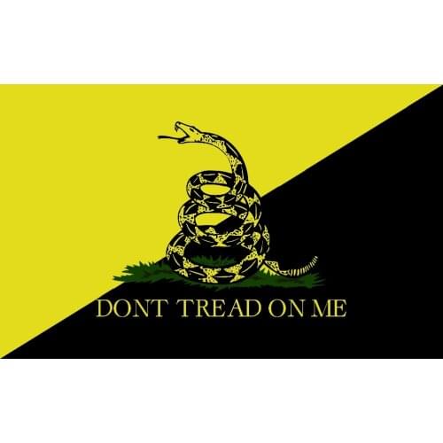 Gadsden Flag dont tread on me flags digital print banner with 2 Metal Grommets 3x5ft