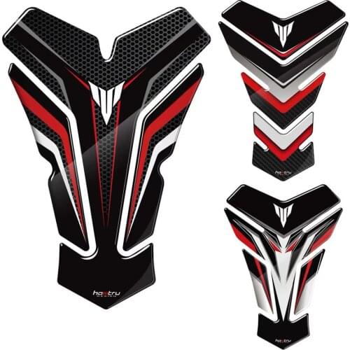 Case for Yamaha MT-03 MT-07 MT-09 MT-10 Tank 3D Carbon-look Motorcycle Tank Pad Protector Decal Stickers