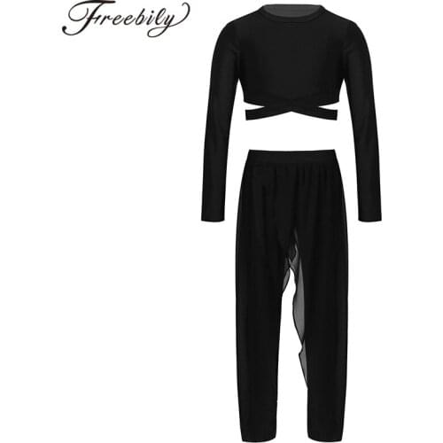 Girls Yoga Sets Gym Workout Fitness Yoga Outfits Toddler Clothes Solid Color Two-piece Cross Straps Vest Top Trousers Sportswear