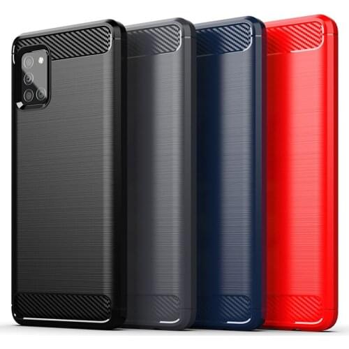 For Samsung Galaxy M31S Case Cover M31 A21S A01 Core M21 A31 A51 A71 Anti-knock Bumper Carbon Fiber Soft Phone Case Samsung M30S