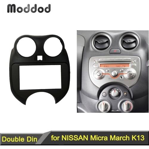 Double Din Fascia for NISSAN Micra March RENAULT Pulse Radio DVD Stereo Panel Dash Install Trim Fascia Kit Face Surround Frame