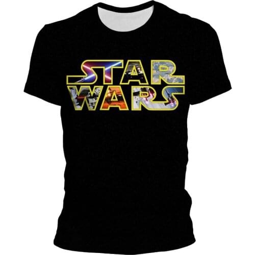 New 3D Print Star Wars LOGO T shirt Summer Fashion Comfortable Breathable Child Mens Women Oversized t-shirt Short sleeve tee