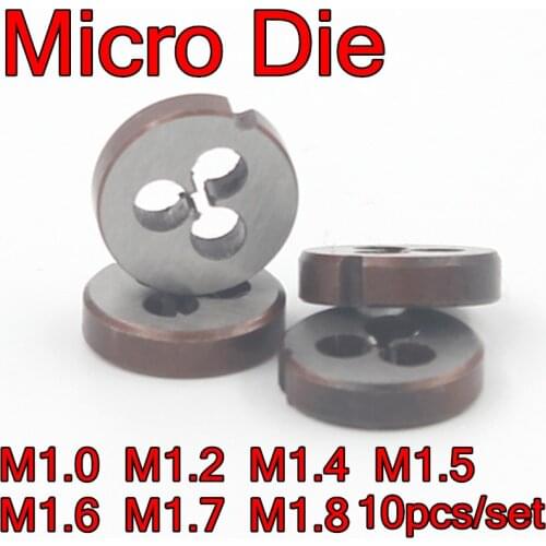 M1.0 M1.2 M1.4 M1.5 M1.6 M1.7 M1.8 10pcs/set Mini Die Processing: alloy steel, etc Free shipping