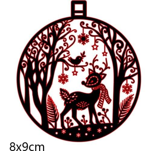 80*90mm DEER & FOREST New Metal Cutting Dies for decor card DIY Scrapbooking stencil Paper Album template Dies