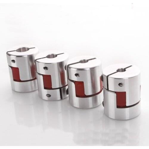 4PCS Aluminium Plum Flexible Shaft Coupling D25 L30 6.35X6.35mm Motor Connector Coupler 6.35mm To 6.35mm