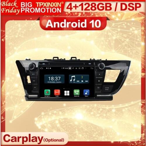 Carplay 2 Din Android Screen Multimedia Stereo Receiver For Toyota Corolla 2014 2015 2016 GPS Radio Audio Video Player Head Unit