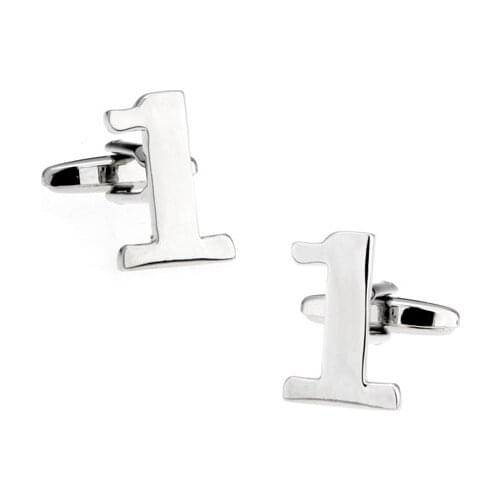 Men Gift Arabic Numerals Novelty Arabic Numerals Style Silver Colour Copper Abotoadura WholesaleCuff Links