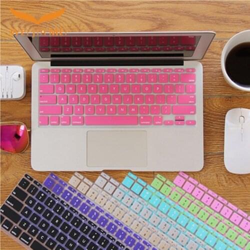 US version Soft Silicon Laptop Keyboard Case For Macbook Air 11.6 Keyboard Cover A1465 A1370 Protector Skin Keyboard Cover 11