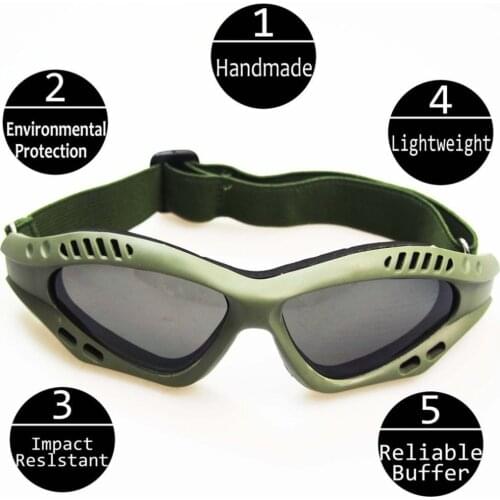 2021 NEW Motorcycle Goggles Cycling Glasses Elastic CS Tactical Safety Goggles Windproof Anti-Dust Outdoor Sports Goggles