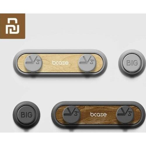 Newest Original Tup2 Magnetism Crude Wood Data Cable Storage For Office And Home Line Organizer Line Sorting Tool