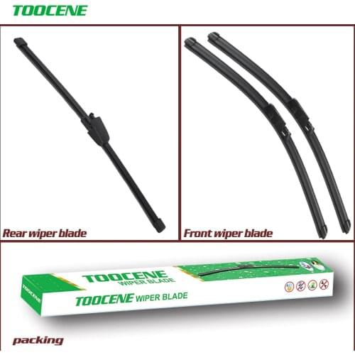 Front And Rear Wiper Blades for Seat Altea 2006-2016 Quality Rubber Windshield wiper Car Accessories 26+26+13V