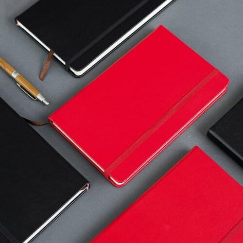 A5 Hard Cover Elastic Band Simple Journal Squared Plain Notebook