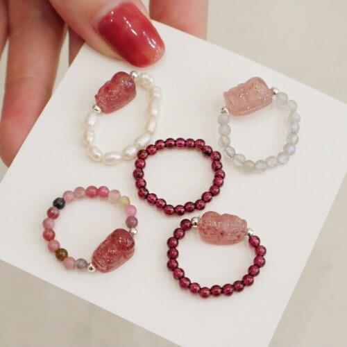 Ruifan Rings With Crystals