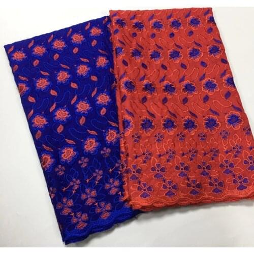 2.5+2.5Y Swiss Fabric 2021 Cord Lace Embroidery Cotton African Lace Sewing 100% Cotton Material Swiss Voile Lace In Switzerland