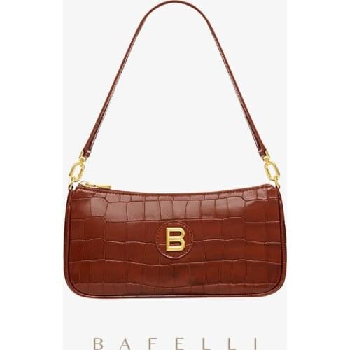 BAFELLI LEATHER OLDE WORLDE BAG WOMEN NEW ARRIVAL FASHION SHOULDER CROSSBODY HANDBAG BAGUETTE