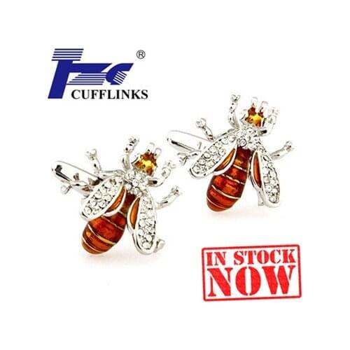 Bee Cufflink Cuff Link 2 Pairs Free Shipping Promotion