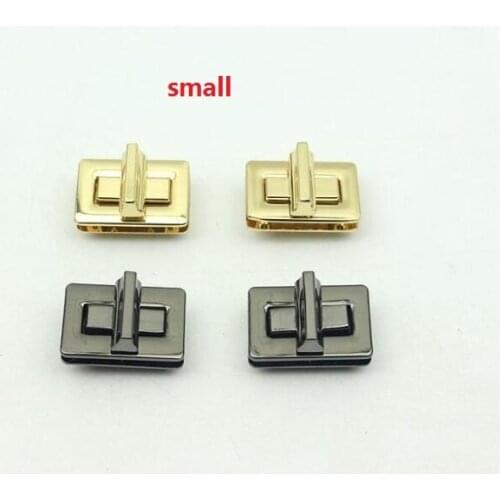10pcs/lot) luggage handbag hardware accessories rectangular rotary switch handbag metal lock
