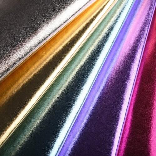 100x138cm Synthetic Leather Fabric Metal Foil PU Leather Fabrics Artificial Faux Leather DIY Bags Sofa Clothing Home Decoration