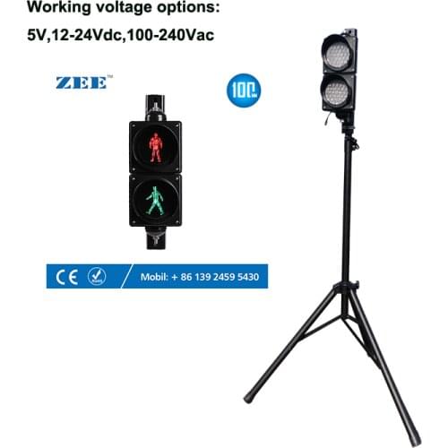 4 inches 100mm LED Traffic Light Pedestrian Traffic Signal Light Red Green Man Signals Pedestrians Light Lamp Children Lights