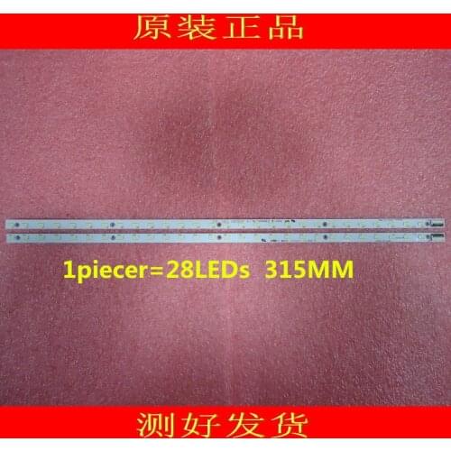 4pieces/lot V500HK1-LS5 LED strip V500H1-LS5-TLEM4 V500H1-LS5-TREM4 28 LEDs 315MM