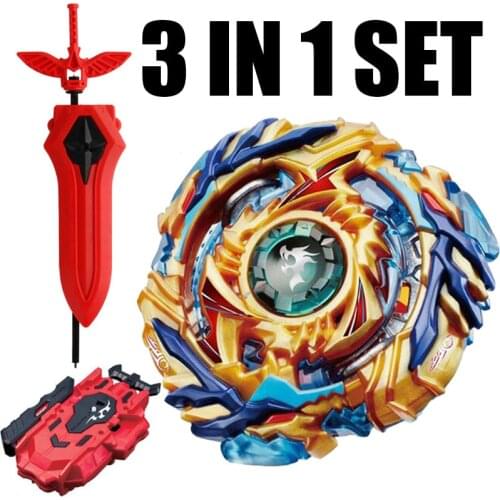 Bayblade Toys Drain Fafnir Burst Spinning Top Starter w/ Launcher B-79 W/ NEW Sword LR Launcher for Children Gift