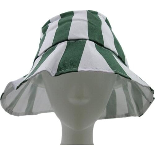 Anime Bleach Urahara Kisuke Cosplay Hat Cap Dome Green and White Striped Summer Cool Hat Watermelon Hat