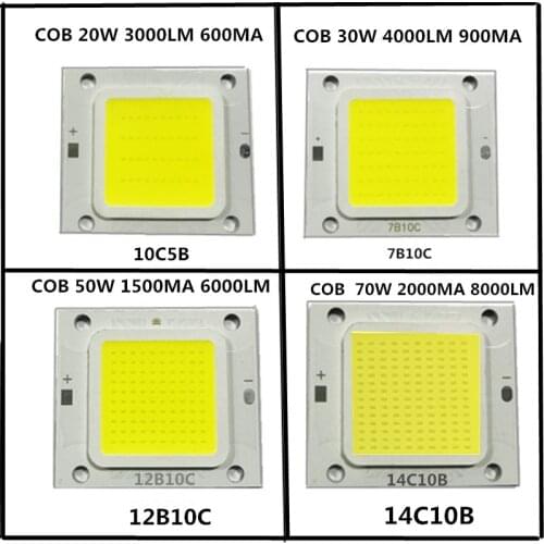 COB 4640 Real 10W 20W 30W 50W 70W LED light beads 32V Warm Cold white high power lamp long life good chips for Street Lights