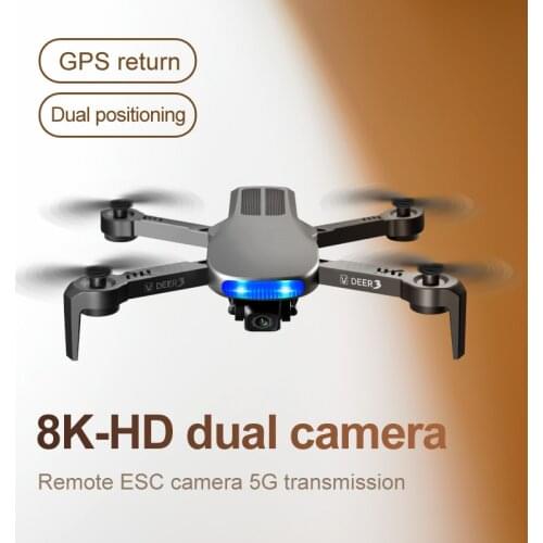 LU3 GPS RC Drone Coreless Motor Folding Aircraft Aerial Photography Drones 8K HD Pixels Camera RC Helicopter Boy Toy Gift Dron