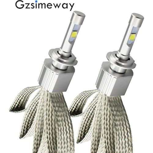 2PCS Car H7 LED H4 H11 9005 9012 D2S H13 9004 Headlight Kit xhp70 LED 6000K Replacement 110W 13200LM bulb H9 9006 HB4 fog lamps