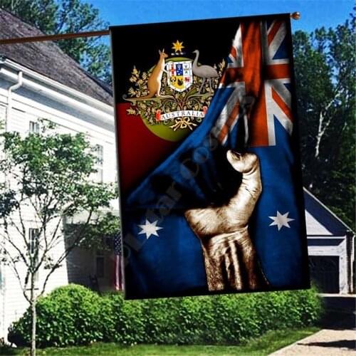 Aboriginal Australians Flag 3D Full Printing Garden Flags Hanging House Flag Garden Flag Decoration Double-sided Printing