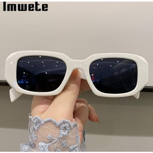 Imwete Square Sunglasses Women Men Retro Steam Glasses Fashion Brand Designer Multicolor Punk Eyewear UV400