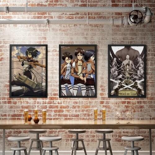 Attack On Titan Canvas Painting Decor Wall Art Pictures Home Living Room Decoration Prints Poster Wall Sticker Levi·Ackerman