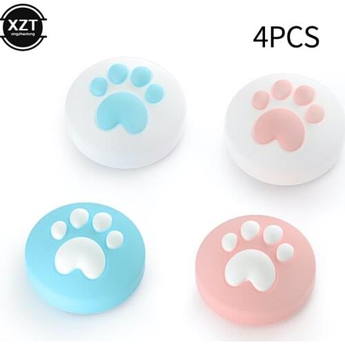 4Pc Cute Cat Claw Thumb Stick Grip Cap Joystick Cover For Nintend Switch Lite NS Joy-Con Controller Gamepad Thumbstick Case