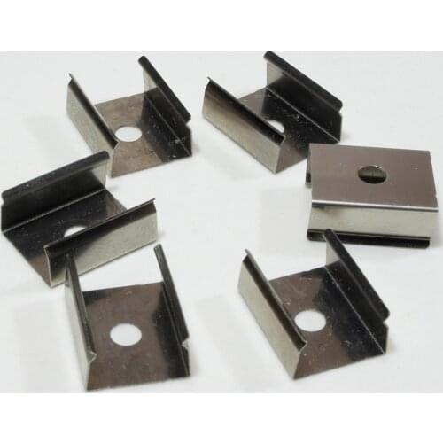 Metal bracket for led strip light OEM Custom Stainless Steel U Shape Mounting Bracket for LED Strip Light