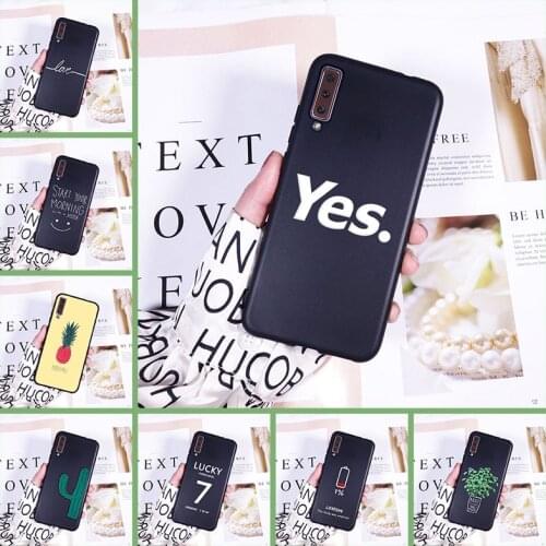 Soft Phone Case Silicone For Samsung Galaxy A6 A8 Plus 2018 Flower Cactus Back Cover For Samsung A6 A7 A8 2018 A3 A5 2016 2017