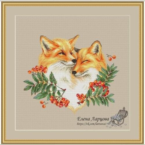 Loyal partner - Fox 36-31 cross stitch kit aida fabric 18ct 14ct canvas cotton thread embroidery kits DIY craft set