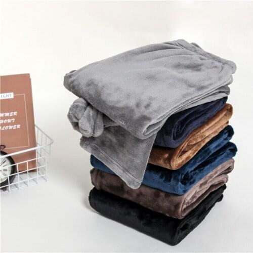 New Winter Flannel mens sleep bottoms thicken warm sweatpants mens pajamas pants comfort Slacks pijamas couple casua trousers