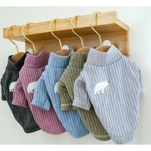 Pet Clothes Autumn Winter Comfortable Home Cothes Polar Bear Bottoming Shirt Teddy Bichon Costume Dog Coat