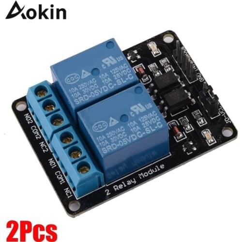 2pcs 2 Channel Solid State Relay Module Trigger Low Level Ssr 5v Dc For Arduino Uno R3 Mega 2560 1280 Dsp Arm Pic Avr Stm32