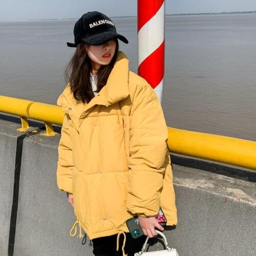 Down Padded Jacket Women2021 New Winter Fashion Solid Thick Warm Casual Short Parka Female Puffer Jacket Oversize Cotton Clothes