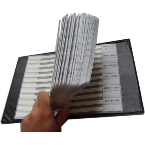 New 0805 SMD Resistor 128valuesx50pcs=6400pcs Sample Book 1% Tolerance E96 E24 Series Resistor Kit 1.0R~2.0M