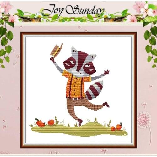 Mr. Tanuki patterns Counted Cross Stitch 11CT 14CT Cross Stitch Set Wholesale Chinese Cross-stitch Kit Embroidery Needlework
